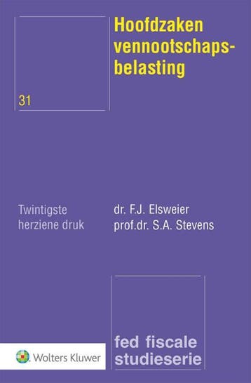 Hoofdzaken vennootschapsbelasting 9789013179231, Verzenden, Zo goed als nieuw