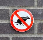 Honden poep verbodsbord, Verzenden, Nieuw
