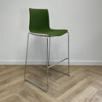 Arper Catifa 46 barkruk zithoogte 80 cm, groen-wit-chroom, Gebruikt