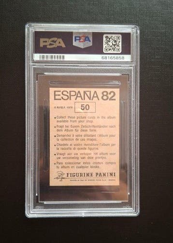 1982 Panini España 82 World Cup Paolo Rossi 50 - PSA 6 - 1, Collections