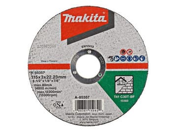 Veiling - 16x Makita Doorslijpsch. 115X3,0Mm Steen A-85357, Doe-het-zelf en Bouw, Gereedschap | Zaagmachines, Nieuw