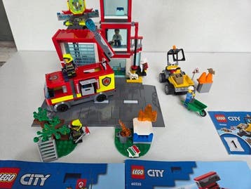 Lego Set - City - LEGO City Brandweerkazerne 60320 + LEGO, Nieuw