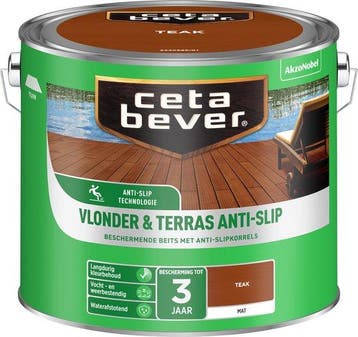 Cetabever Vlonder & Terras Anti-Slip Beits Transparant Mat, Bricolage & Construction, Peinture, Vernis & Laque, Verzenden