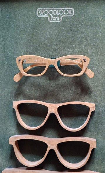 Woodlook - Zeldzaam vintage reclamebord Lunette WOODLOOK