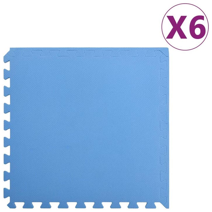 vidaXL Vloermatten 6 st 2,16  EVA-schuim blauw, Sport en Fitness, Fitnessmaterialen, Nieuw, Verzenden