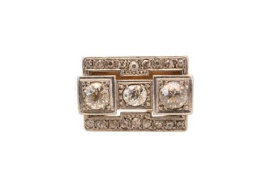 Ring - 19.2 kt. Platina, Geel goud, Nieuw