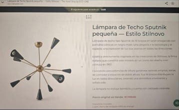 Cameril - Plafondlamp - Verguld messing - Lamp Sputnik