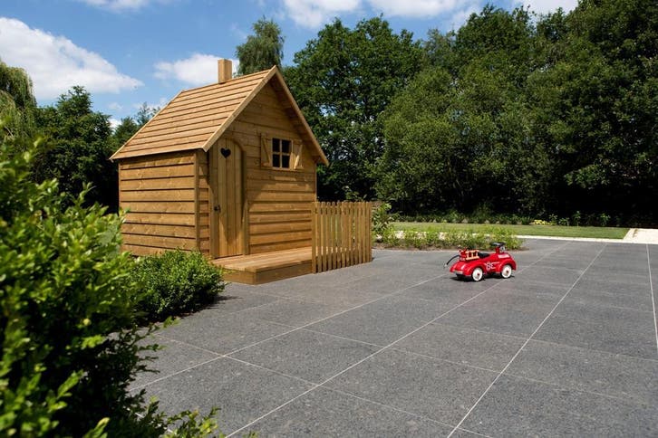 Natuursteentegels graniet Black Granada - 60x60x2 cm, Tuin en Terras, Tegels en Klinkers, Terrastegels, Nieuw, 10 m² of meer, Natuursteen