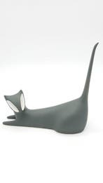 Royal Dux - Beeldje - Grey Cat - Porselein