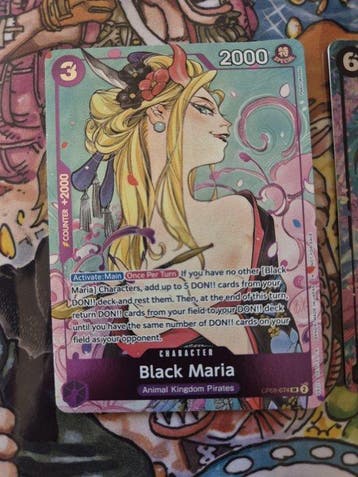 Bandai - 2 Card - One Piece - Nico Robin (AA) - Black Maria