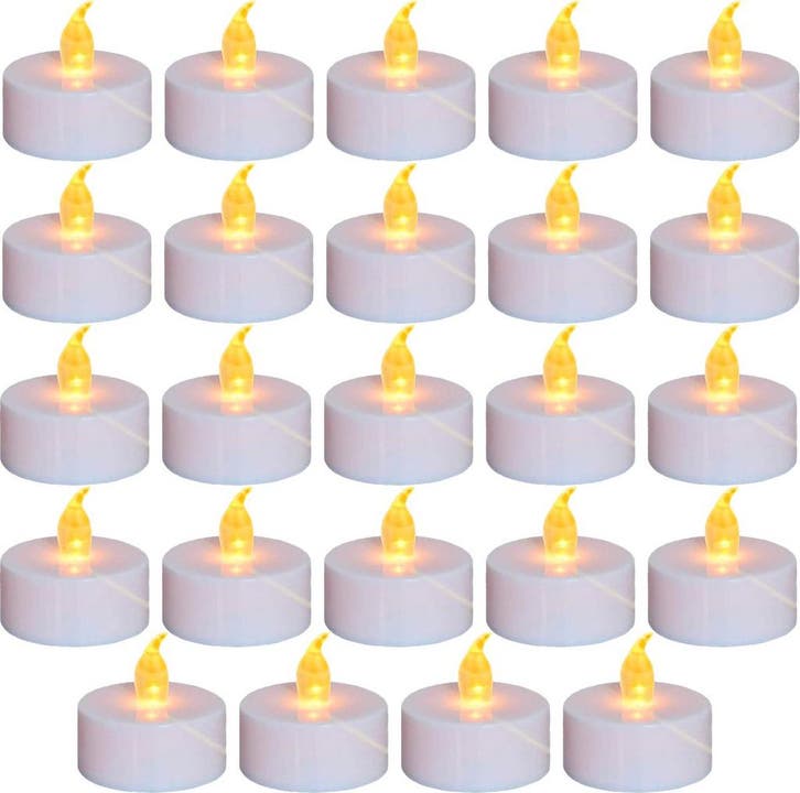 2dekans | Aurae Led Waxinelichtjes - 24x Wit - 3,7x3,8 cm -, Huis en Inrichting, Woonaccessoires | Kandelaars en Kaarsen, Ophalen of Verzenden