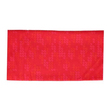 Haarband Multifunctioneel 45x25cm - Blok Patroon - Rood, Nieuw