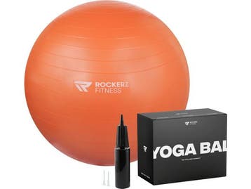 Veiling - Rockerz Deluxe Yoga bal inclusief pomp Oranje, Sport en Fitness, Nieuw