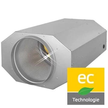 Ruck geïsoleerde buisventilator met EC motor 2970 m3/h – EMI, Verzenden
