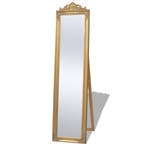 vidaXL Vrijstaande spiegel Barok 160x40cm goud, Huis en Inrichting, Verzenden, Nieuw