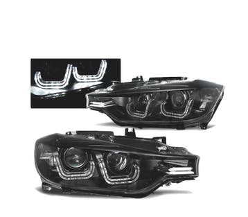 Phares Led Pour Bmw F30 F31 11-15 Tru Drl Noir, Autos : Pièces & Accessoires, Éclairage, Verzenden