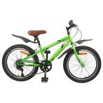 vidaXL Kinderfiets 24 Inch 6-Speed voor 8-12 jaar oud Groen, Verzenden