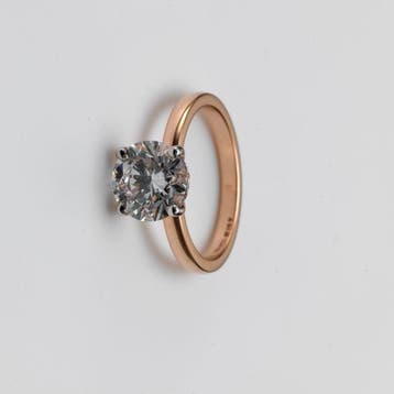 Ring - 14 karaat Roségoud - 2.51ct. tw. Diamant (Lab-grown)