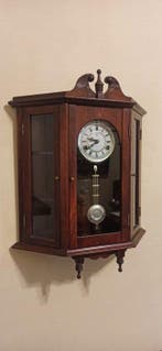 Horloge murale - Bois, Laiton - 1970-1980, Antiquités & Art