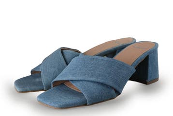 Manfield Muiltjes in maat 38 Blauw, Zo goed als nieuw, Manfield, Verzenden, Blauw