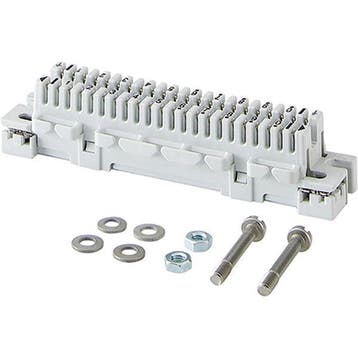 Hensel telecommunicatieklemmenstrook 10x2 draden - FK 5110, Doe-het-zelf en Bouw, Verzenden, Nieuw