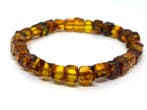 Minimalist Earth: Unisex Cube-Cut cognac- en honingkleurige