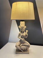 A Santini - Nachtlampje (2) - Hars - Paar sculpturale lampen