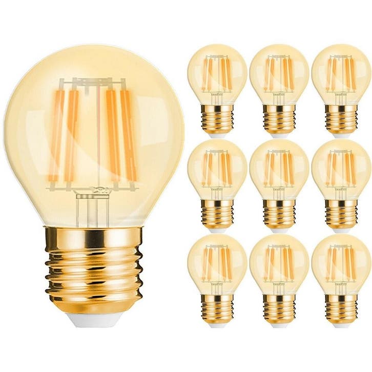Voordeelpak 10x Brinton LED Kogel E27 4W 2200K Amber | 32W v, Huis en Inrichting, Lampen | Losse lampen, Nieuw, Verzenden