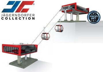Jagerndorfer - 1/32 Kabelbaan Profi D-line Zwart/rood (?/23), Verzenden, Nieuw
