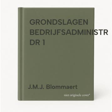 GRONDSLAGEN BEDRIJFSADMINISTR DR 1 9789020725940, Verzenden, J.M.J. Blommaert