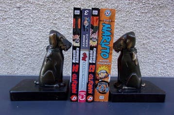 Chiens - fox terrier Ric & Rac - Serre-livres (2) - Art Déco