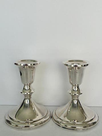TOWLE - Chandelier (2) - Argent 925 - Bougeoirs en argent
