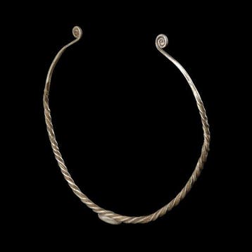 Époque Viking Argent Torque pour le cou ou anneau de bras