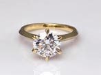 Ring - 14 karaat Geel goud - 2.50ct. tw. Diamant (Lab-grown), Nieuw