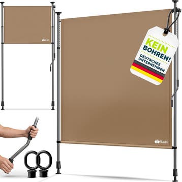 Klemluifel - Balkon luifel - Verticale luifel - 120x310 cm -, Verzenden, Nieuw