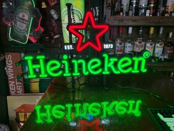 Heineken - Heineken neonreclame - Lichtbak - Plastic, Metaal