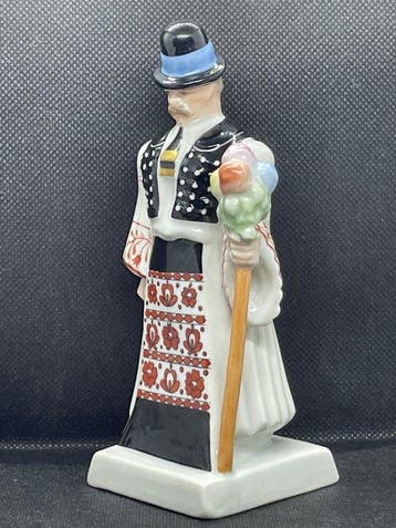 Herend - Figuur - Young men in folk costume figurine -