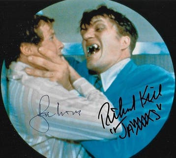 Roger Moore and Richard Kiel - Autographed Photo The Spy, Nieuw