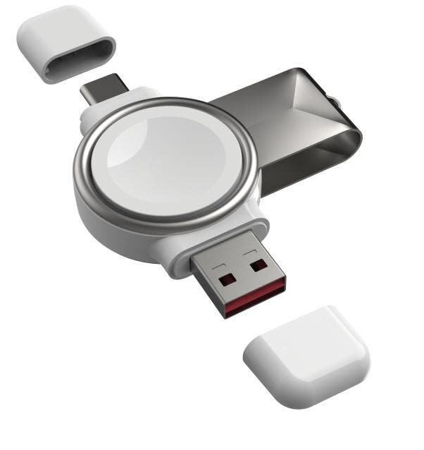 DrPhone WatchGo - Magnetische Draadloze Oplader USB en USB-C, Handtassen en Accessoires, Smartwatches, Nieuw, Verzenden