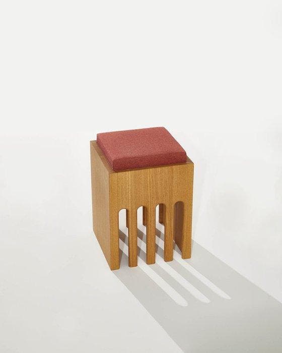 Heilig Objects - Daniel Heilig - Tabouret - Tabouret - Chêne, Antiek en Kunst, Kunst | Designobjecten