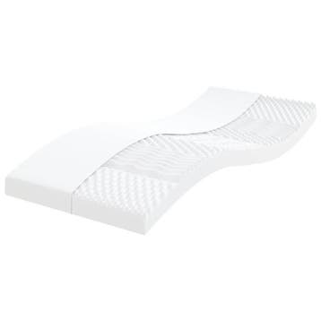 vidaXL Schuimmatras 7 zones hardheid 20 ILD 90x220 cm wit, Huis en Inrichting, Slaapkamer | Bedden, Verzenden, Nieuw