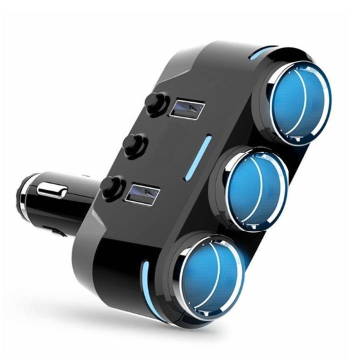 DrPhone CAR1 Multifunctionele Autolader - 3 Contactdozen, Télécoms, Chargeurs de voiture, Envoi