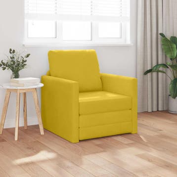 vidaXL Slaapbank / zetel Dongeel 74 x 77 x 81 cm Fluweel, Huis en Inrichting, Verzenden, Nieuw