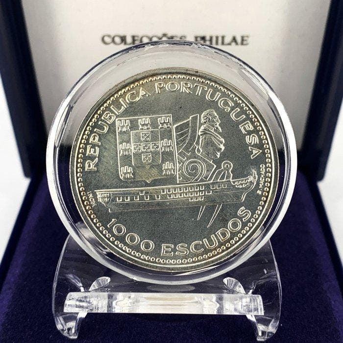 Portugal. 1000 Escudos (D.Fernando II and Gloria Frigate), Postzegels en Munten, Munten | Europa | Niet-Euromunten