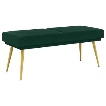 vidaXL Dubbel-laags bank Donkergroen 120 x 45 x 46 cm, Verzenden