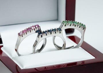 Zonder minimumprijs - 3-delige sieradenset - 835 zilver -