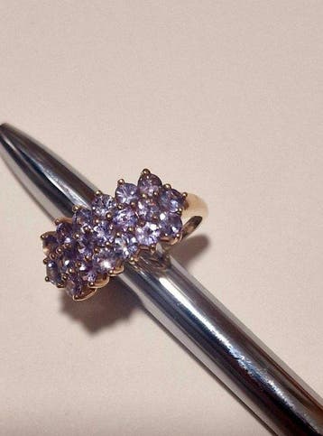 Bague - 10 carats Or jaune Améthyste, Bijoux, Sacs & Beauté