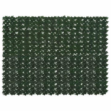 vidaXL Balkonscherm met bladeren Donkergroen 200 x 150 cm, Verzenden
