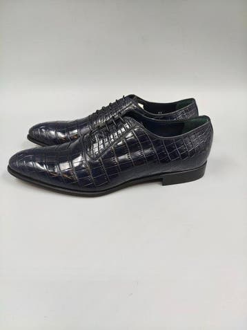 Dami-Crocodile-41,5- Blue Oxfords - Chaussures à lacets -, Nieuw