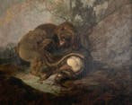 Carl Borromäus Andreas Ruthar (1630-1703) - Un ours et une, Antiquités & Art